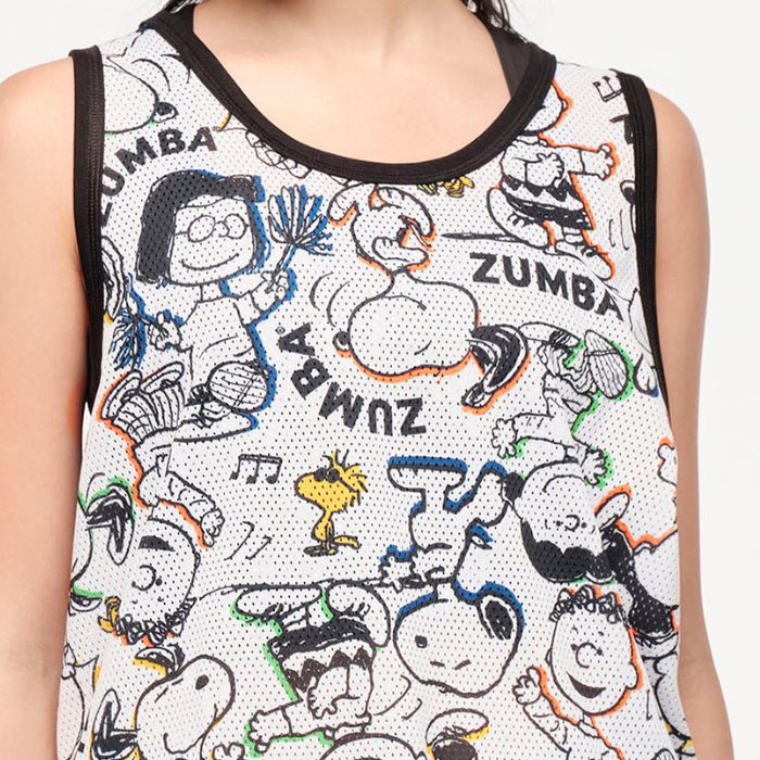 Koszulka na ramiączkach z siateczki Zumba X Peanuts