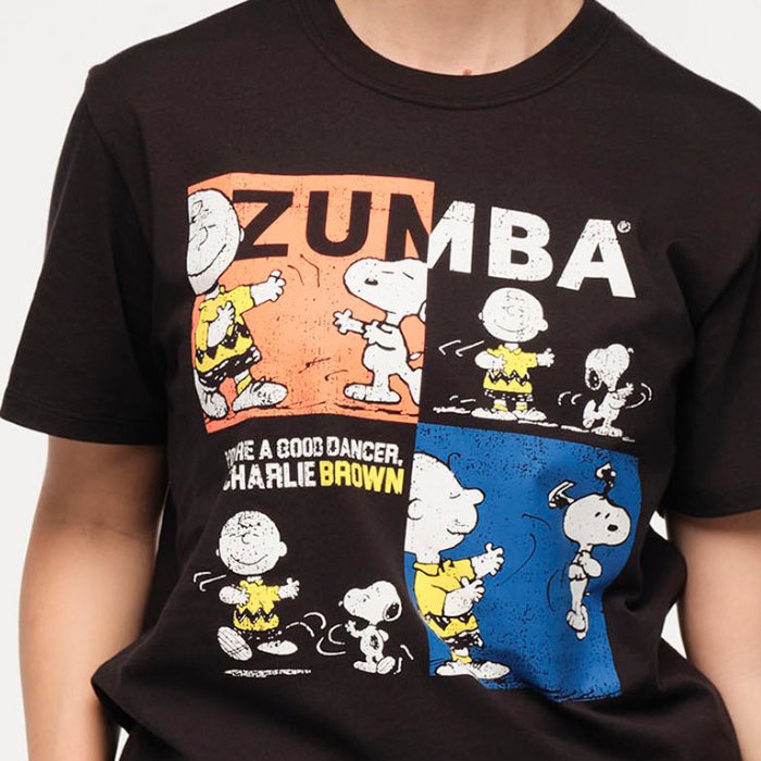 T-shirt czarny Zumba X Peanuts