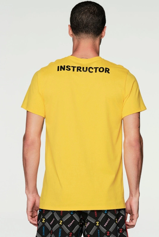 Koszulka T-shirt żółta Zumba Bold Instructor