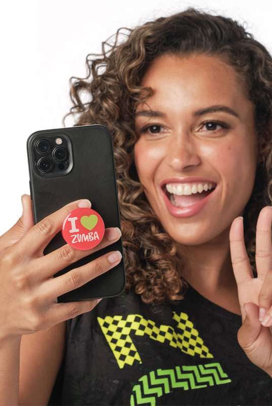 Uchwyt do telefonu pomarańczowy I Love Zumba