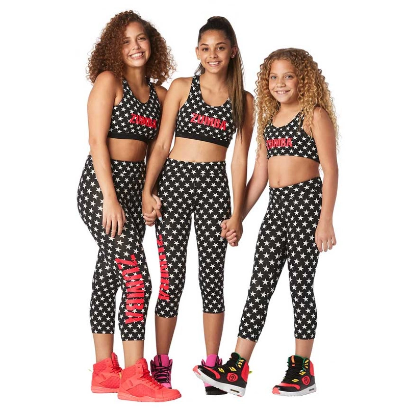 Legginsy młodzieżowe czarne Zumba For All By All Capri
