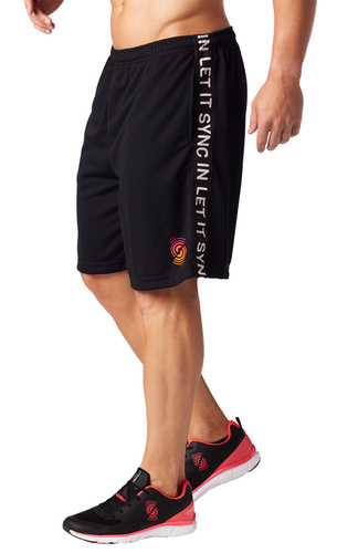 Spodenki męskie sportowe czarne STRONG Let It Sync In Basketball