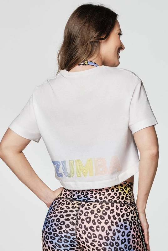 Koszulka z krótkim rękawem biała Zumba Roller Derby