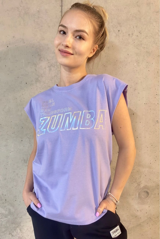 Koszulka sportowa fioletowa Zumba Electric Muscle