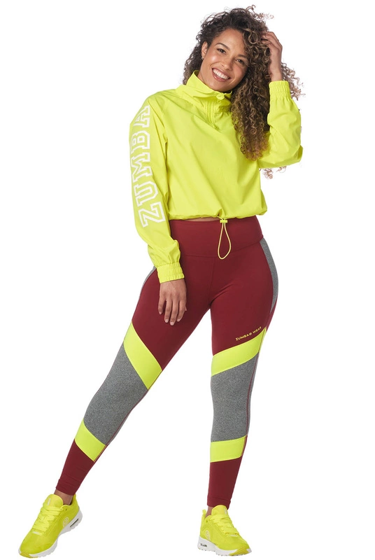 Bluza wiatrówka żółta Zumba Crop Pullover
