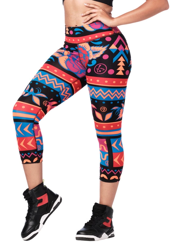 Legginsy damskie sportowe Zumba Dance Tribe Perfect Capri