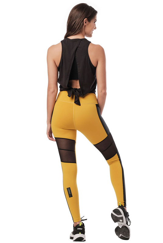 Koszulka czarna z rozcięciem na plecach Zumba Style Loose Tank