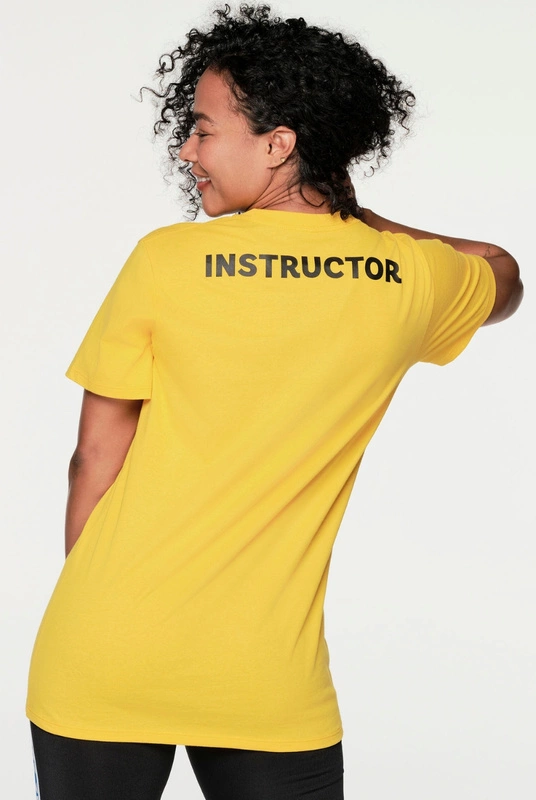 Koszulka T-shirt żółta Zumba Bold Instructor