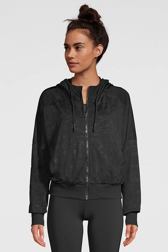 Kurtka damska sportowa czarna STRONG ID Sheer Zip-Up