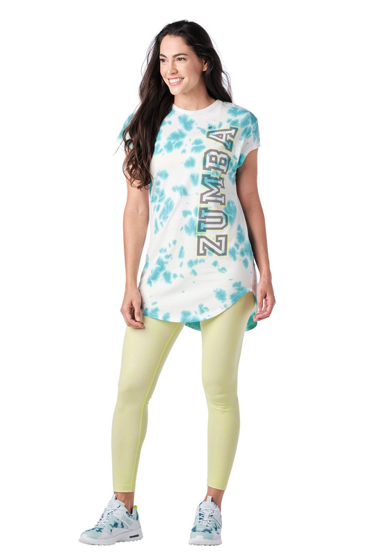Koszulka z krótkim rękawem Zumba Dance Tie-Dye Tee
