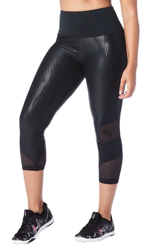 Legginsy damskie sportowe czarne STRONG Always Reppin Cropped Instruktor