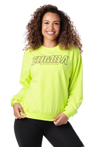 Bluza sportowa limonkowa Zumba Essential