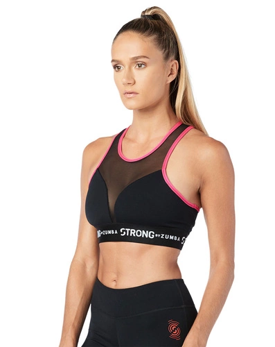 Top damski sportowy czarny STRONG Squat Sync Sweat